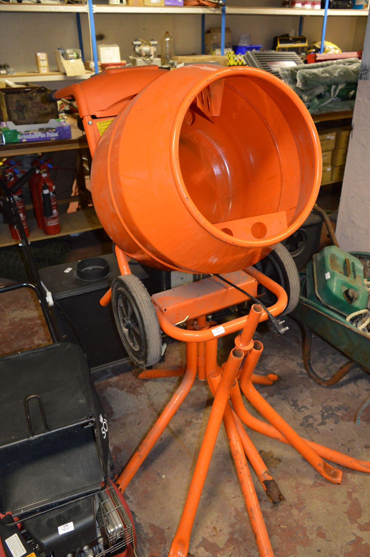 New Belle Minimix 1/2 Bag Single Phase Cement Mixer