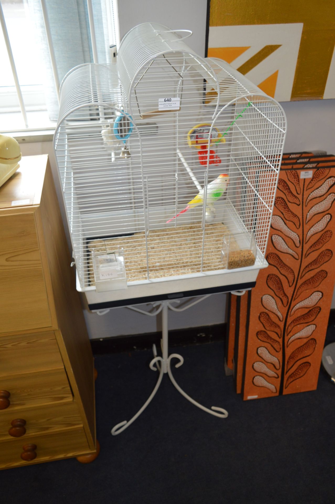 Budgie Cage on Stand with Accessories