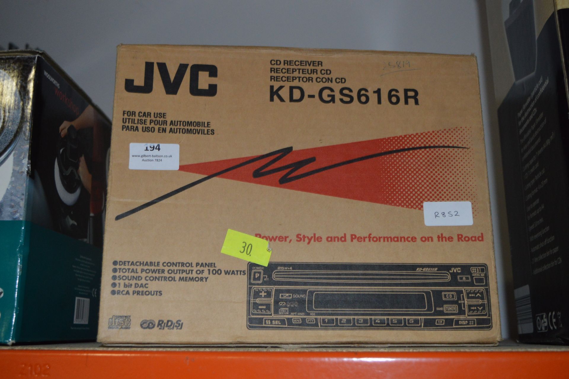 JVC KD GS616R CD Receiver