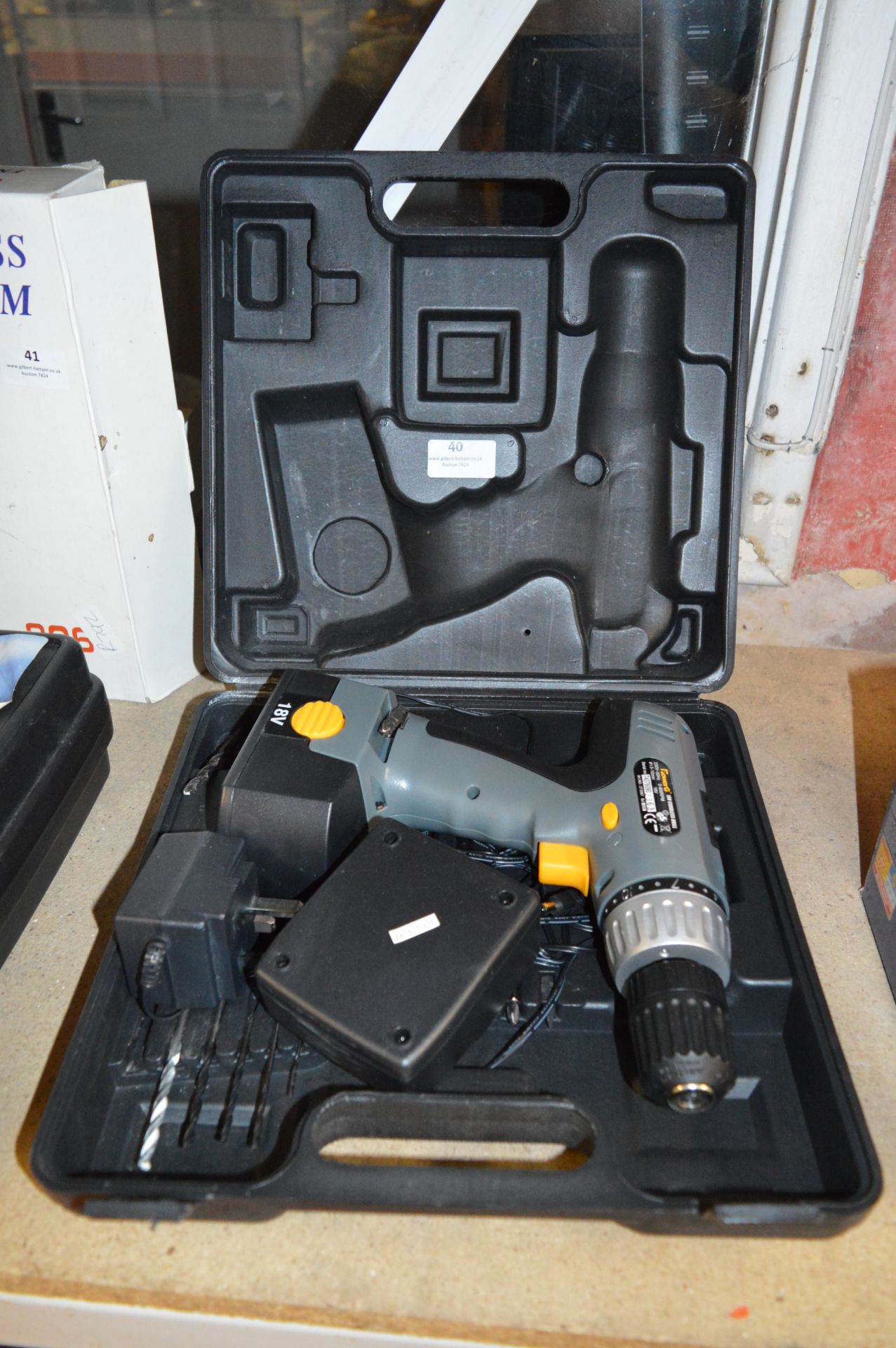 *Power G 18V Cordless Drill in Case