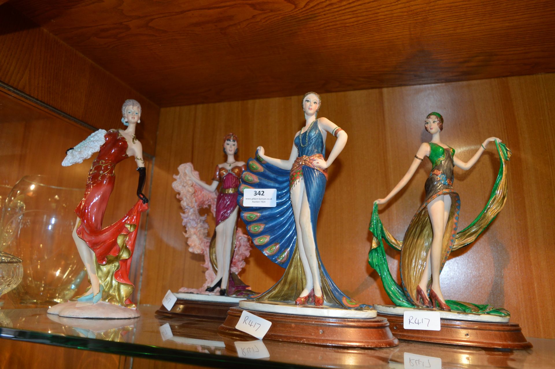 Four Art Deco Style Figurines