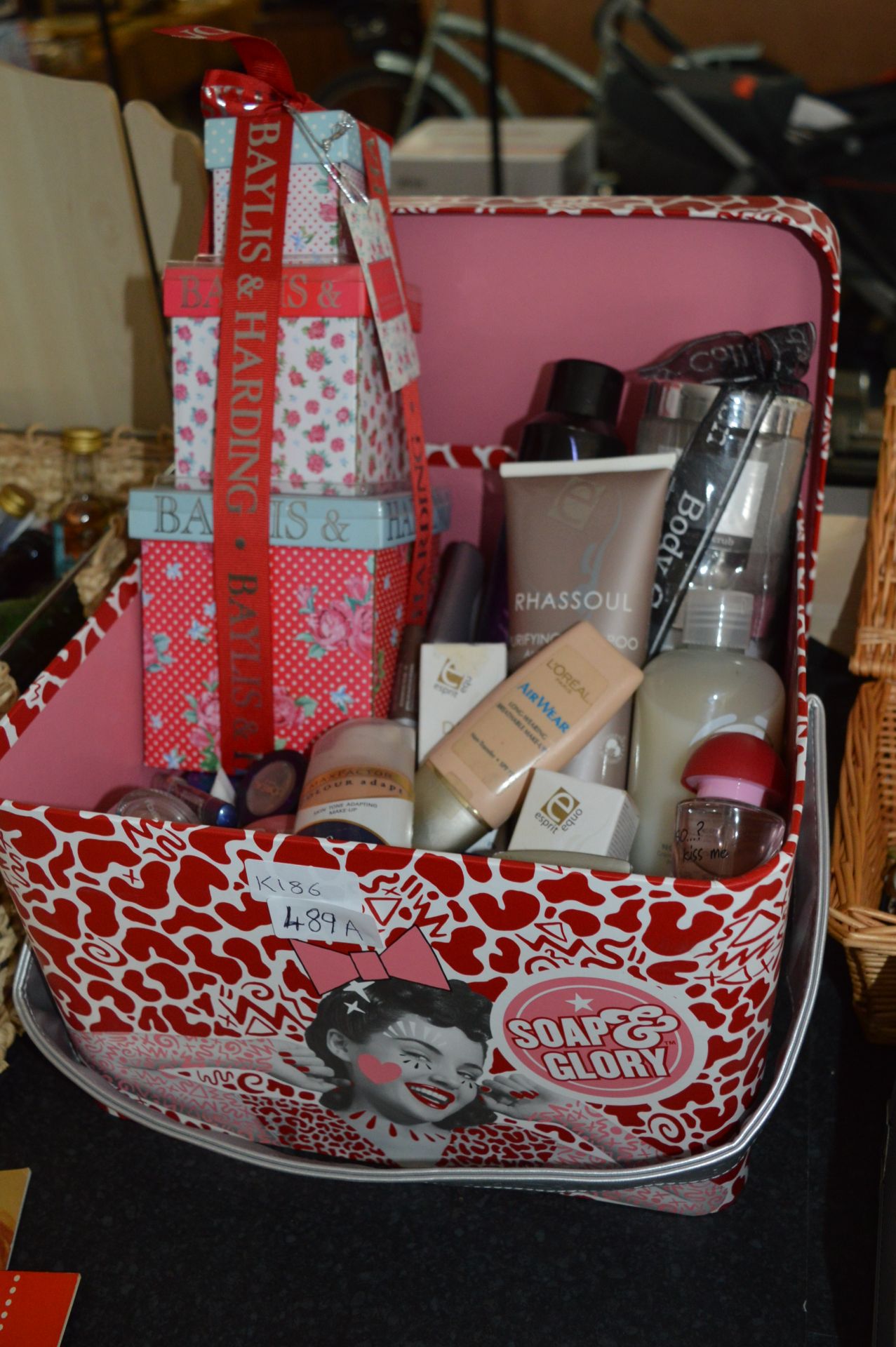 Soap & Glory Box Containing Makeup, etc.