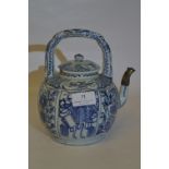 Chinese Blue & White Teapot