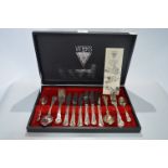 Cased Viners Silver Plated Cutlery Service