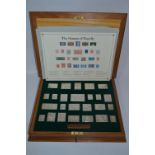 Cased Sterling 925 Silver Stamps of Royalty Replicas