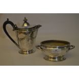 Wilson Starline Silver Plated Teapot and Sugar Bowl