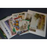 Collection of Assorted Unframed Prints