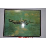 Large Framed Print "Lancaster Bomber"