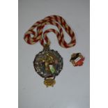 Large German Medallion and Pin Badge Circa 1910