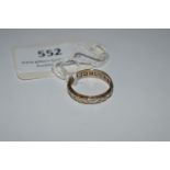 9cT Gold Eternity Ring Set with Stones