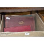 Box Containing Albums of 78rpm Records and a Royalty Book