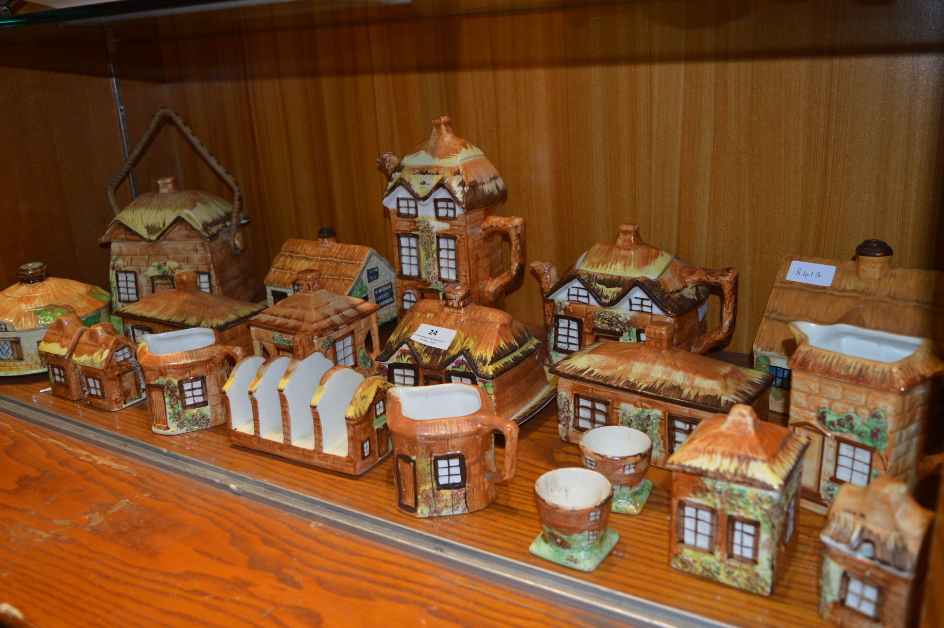 Large Collection of Cottage Ware, Teapots, Cheese Dishes, Toast Racks, Butter dish, Jugs, etc.