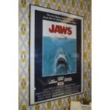 Framed Cinema Poster "Jaws"