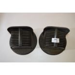 Pair of WWII Black Out Headlight Covers