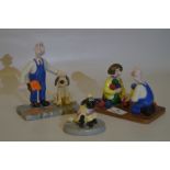 Coalport Characters "Wallace and Gromit" Figurines