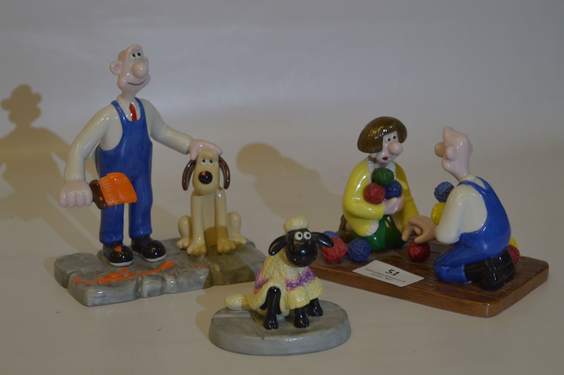 Coalport Characters "Wallace and Gromit" Figurines