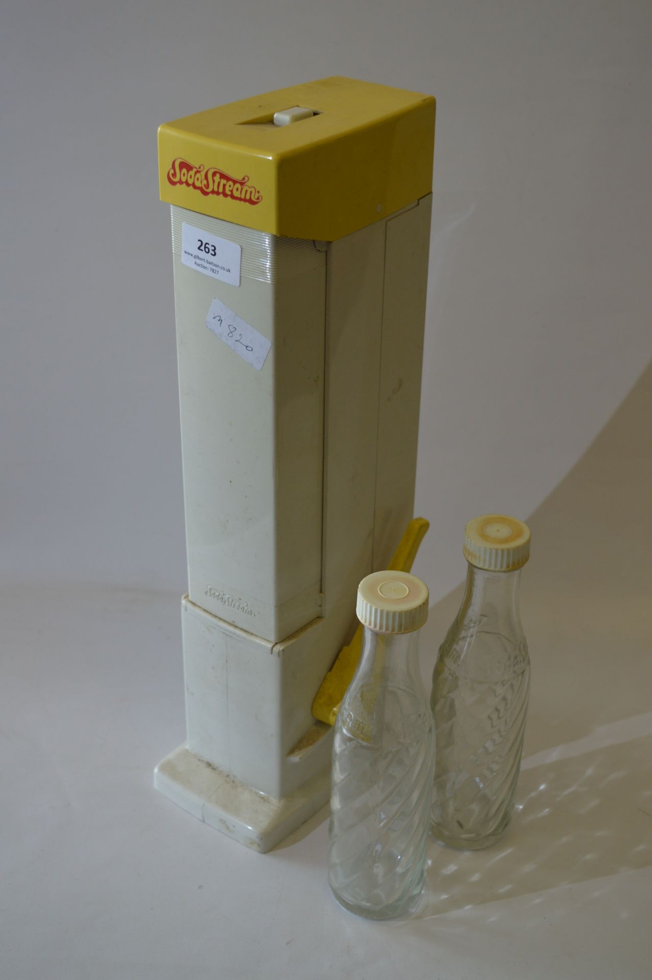 Soda Stream Machine and Two Bottles