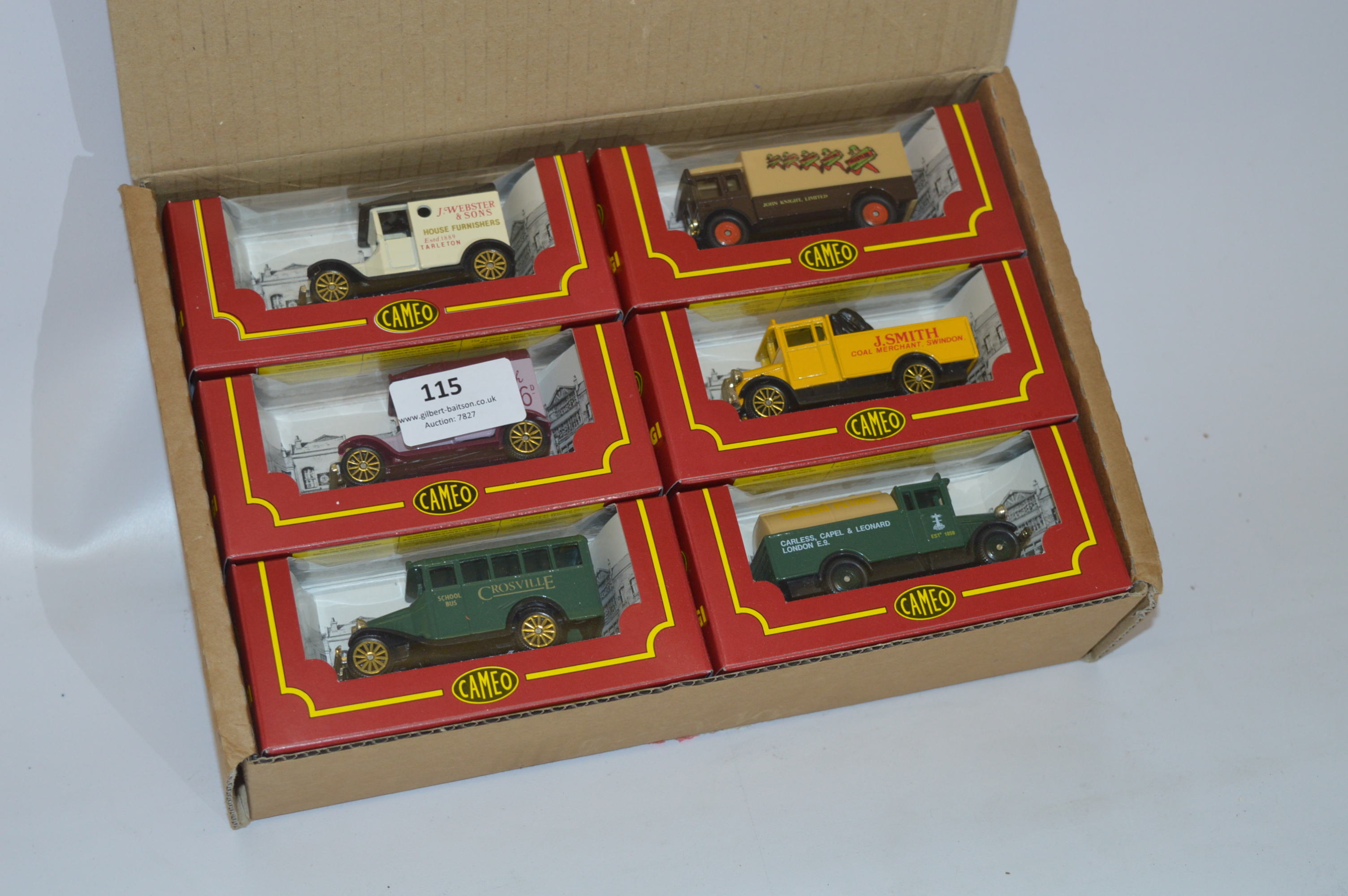 Set of Six Cameo Diecast Trucks