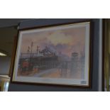 Framed Coloured Print "Anlaby Road Rail Crossing"