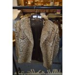 Ocelot Fur Waist Length Jacket