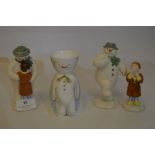 Royal Doulton Doulton "The Snowman" Figurines and an Egg Cup