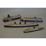 Four Diecast Ferries Including Two P&O Models