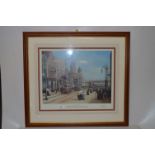 Framed and Signed Adrian Thompson Print "King Edward Street Hustle & Bustle"