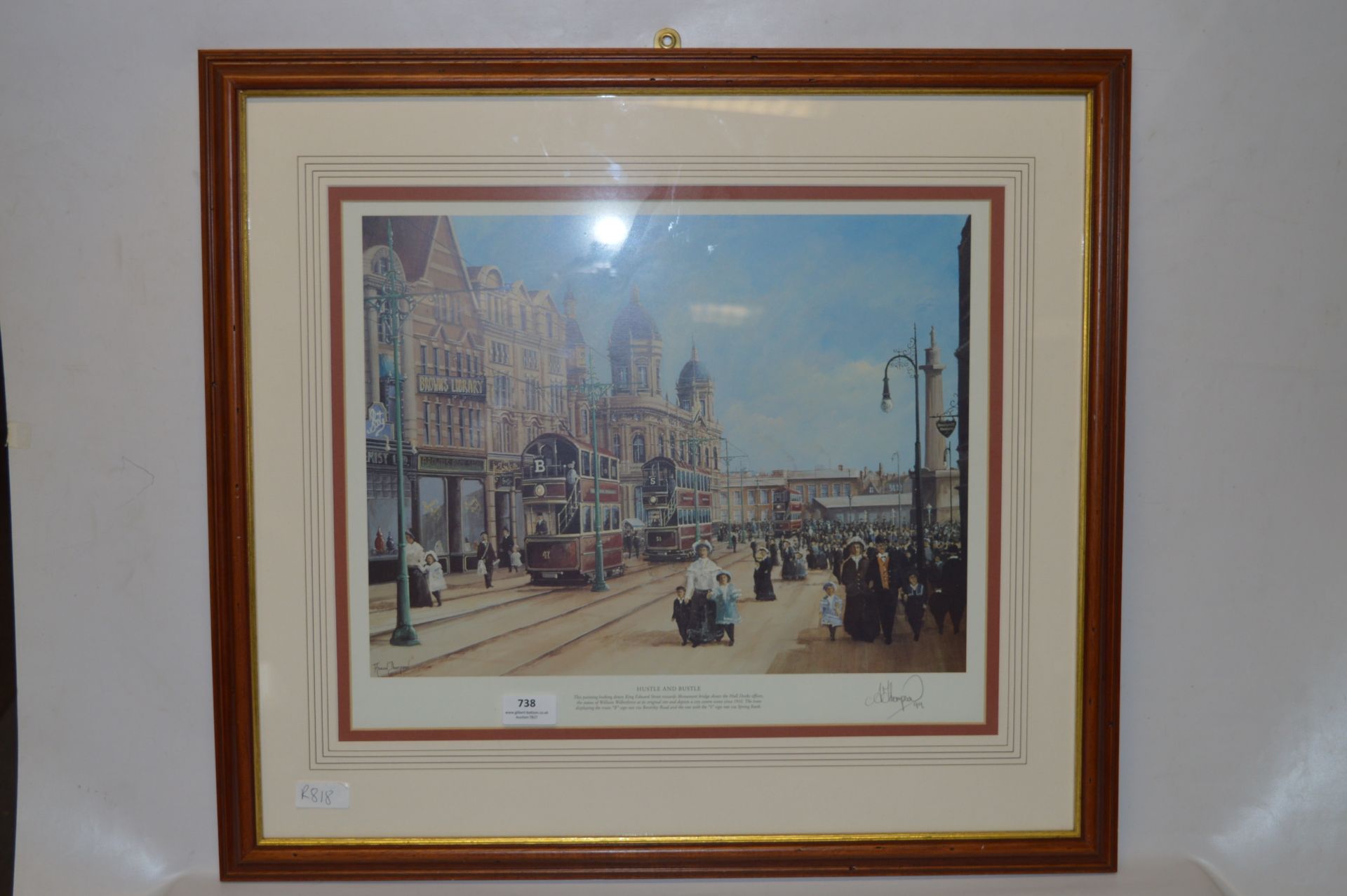 Framed and Signed Adrian Thompson Print "King Edward Street Hustle & Bustle"