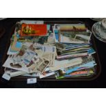 Tray Lot of Postcards and Cigarette Cards