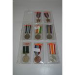 Eight British Commonwealth Medals
