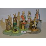 Royal Doulton Bunnykins Collection "Robin Hood Figures on Castle"