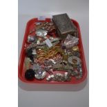 Tray Lot of Costume Jewellery and Wristwatches etc.