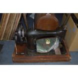 Walnut Cased Singer Sewing Machine