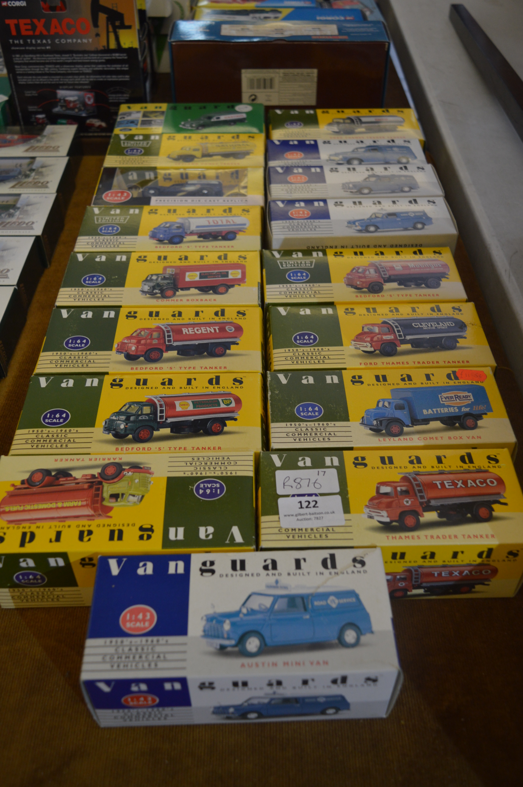 Collection of Seventeen Vanguards Diecast Vehicles (Boxed)