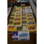 Collection of Seventeen Vanguards Diecast Vehicles (Boxed)