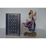Franklin Mint Limited Edition Emily Bronte's Catherine Figurine with Book