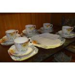 Bell China Floral Decorated Part Tea Set