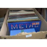 Box of LP Records Mostly 80/90s British Rock