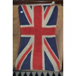 WWI Stitched Panel Cotton Union Jack 51"x24"