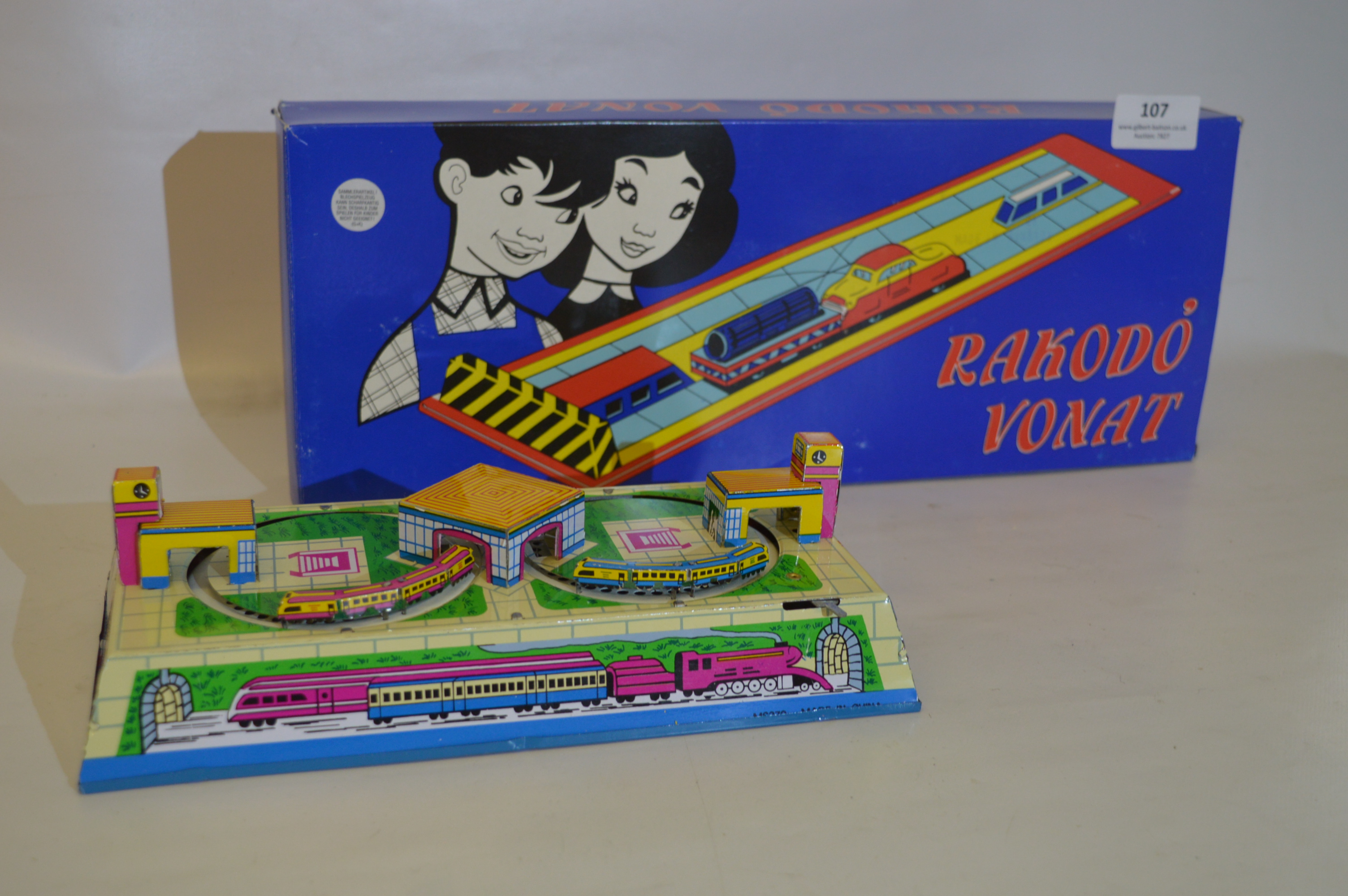 Two Tin Plate Novelty Train Sets