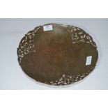 Egyptian Engraved Copper Dish