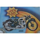 Two Poster 1952 Ariel and BSA Triumph