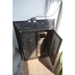 Fretted Cast Iron Stove with Two Doors