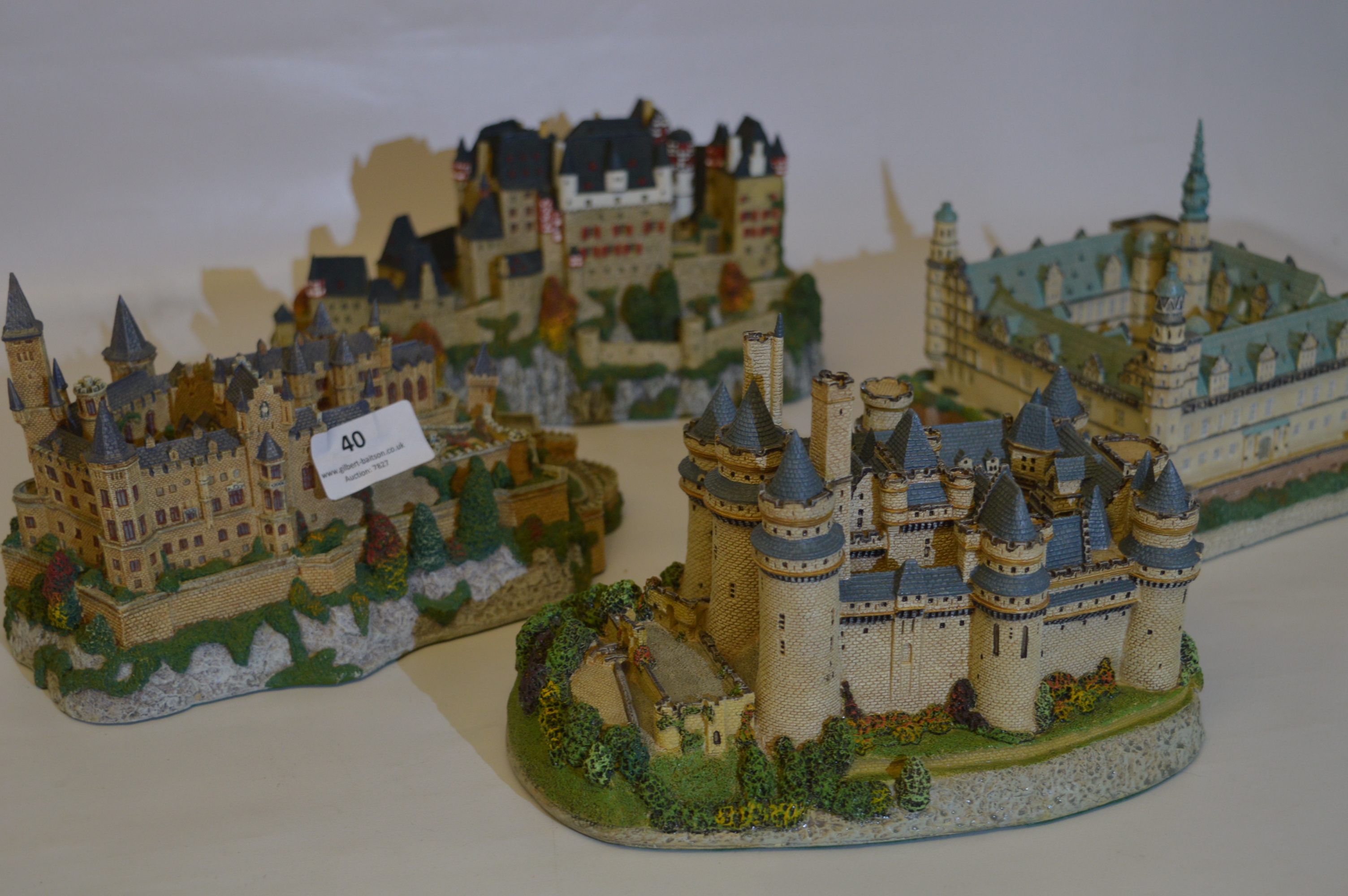 Four Danbury Mint "Enchanted Castles of Europe"