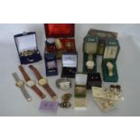 Tray Lot of Costume Jewellery, Boxes and Wristwatches