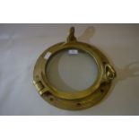 Brass Porthole with Backing Plate