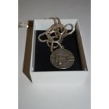 Silver Pendant on Chain "Whitehall AFC Cup Final 1902"