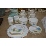 Taylor & Kent Decorative 30 Piece Tea Set and Poole Pottery Dinnerware