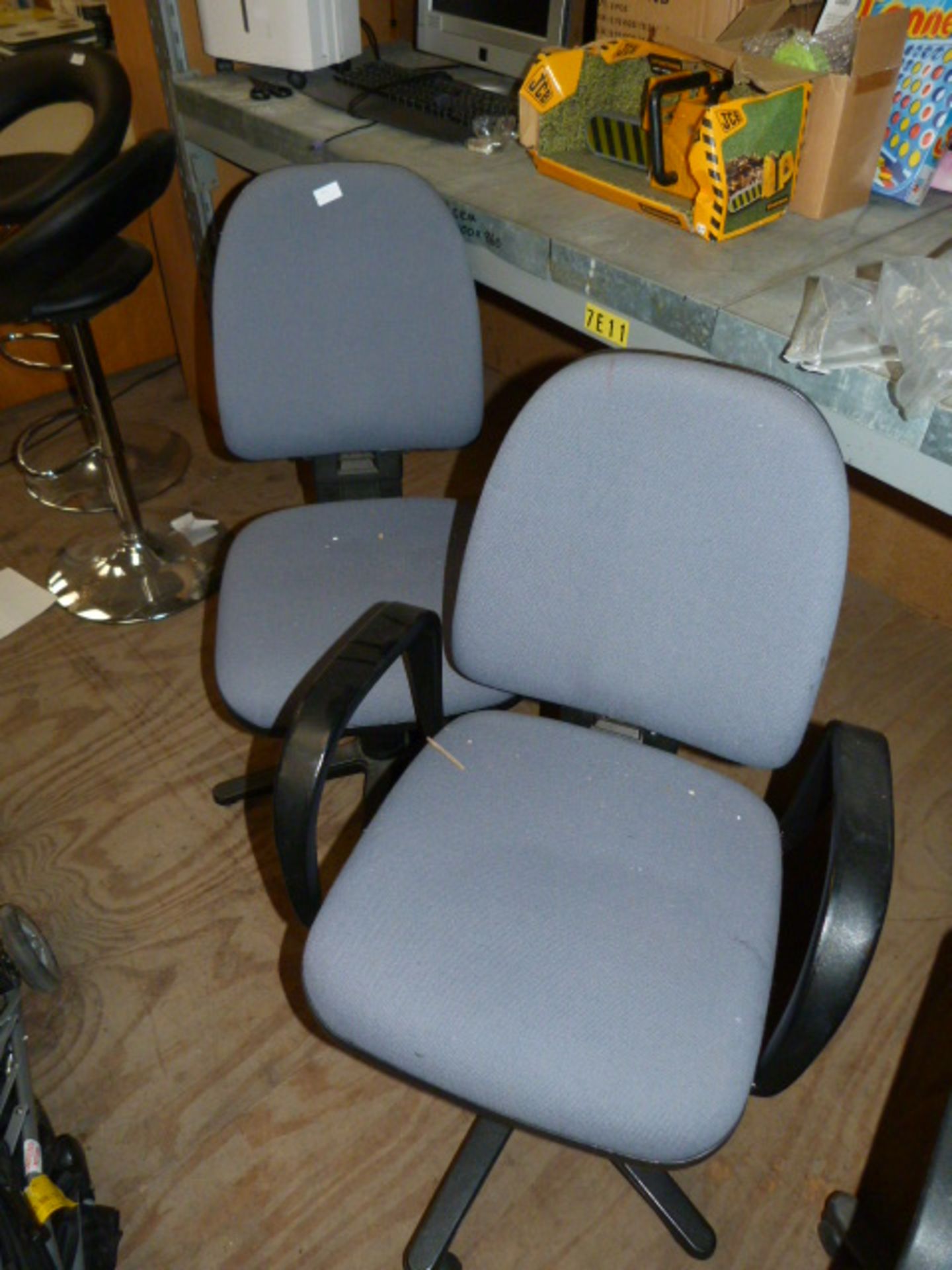 *Two Typists Swivel Chairs (Blue)