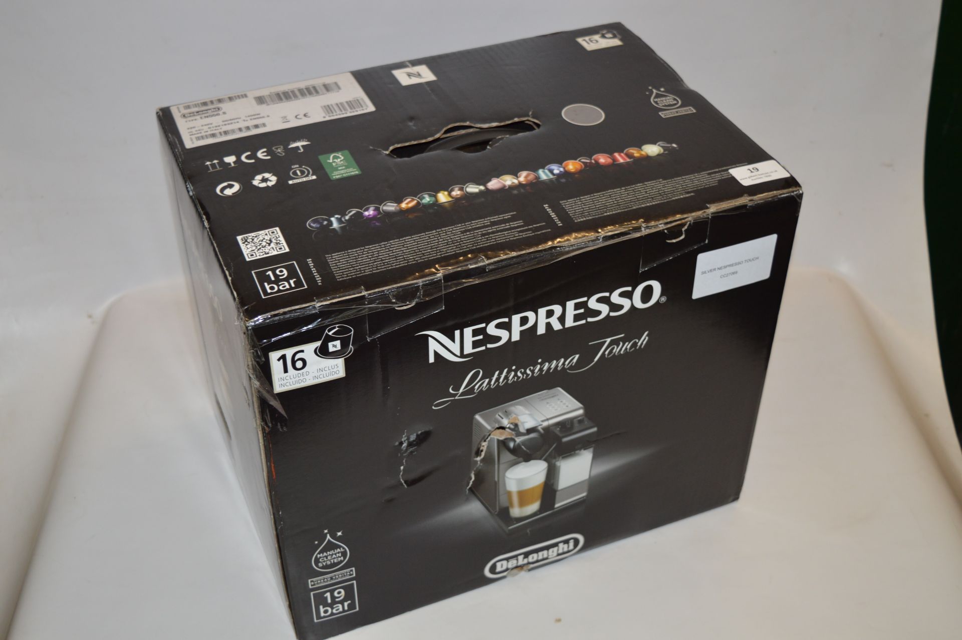 *SILVER NESPRESSO TOUCH COFFEE MACHINE